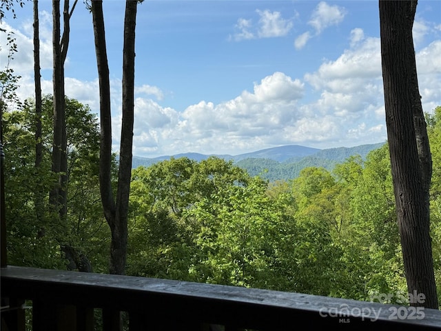 61 Creekside Way Unit G/101, Burnsville, NC 28714 - mountain view featuring a heavily wooded area
