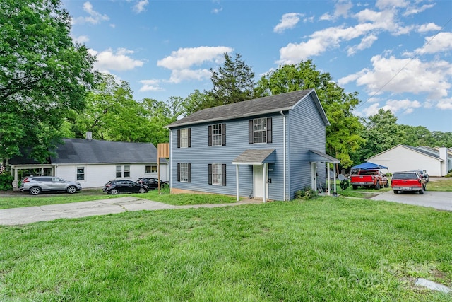 330 Culp St, Mooresville, NC 28115 - colonial inspired home with a front yard and concrete driveway