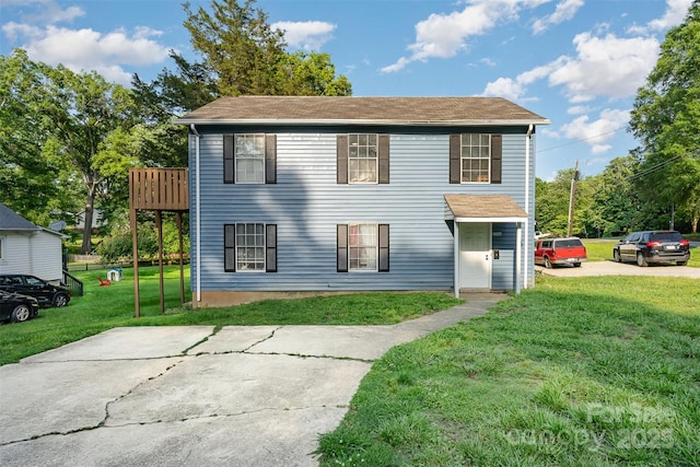 330 Culp St, Mooresville, NC 28115 - view of front of house with a front lawn and a shingled roof