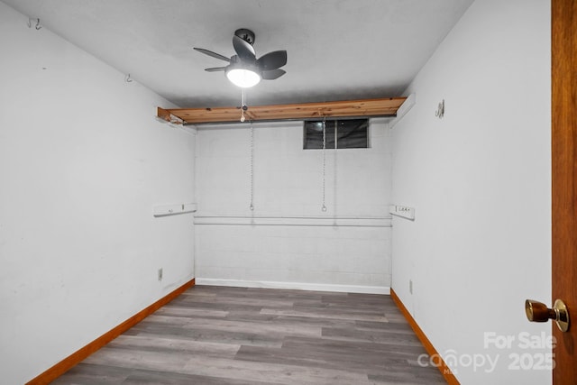 1 Ola Dr, Candler, NC 28715 - walk in closet with a ceiling fan and wood finished floors