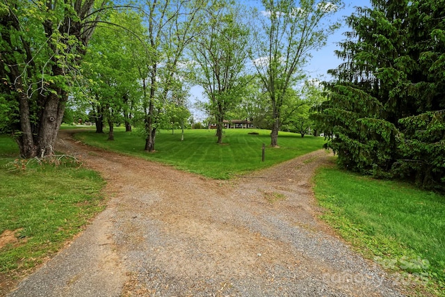 1 Ola Dr, Candler, NC 28715 - surrounding community with curved driveway and a lawn