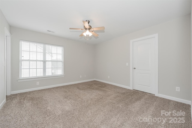 10008 King George Ln, Waxhaw, NC 28173 - unfurnished room with a ceiling fan, carpet, and baseboards