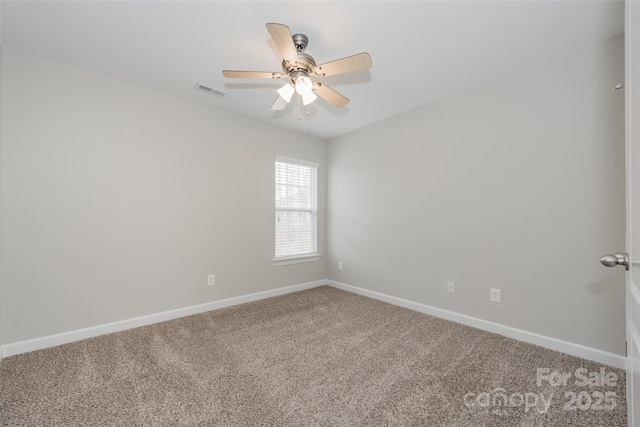 10008 King George Ln, Waxhaw, NC 28173 - carpeted empty room featuring baseboards and a ceiling fan
