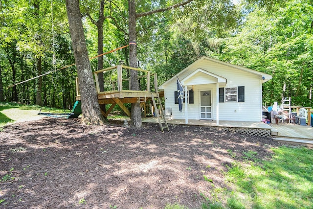 7328 S Providence Rd, Waxhaw, NC 28173 - view of front facade featuring a deck