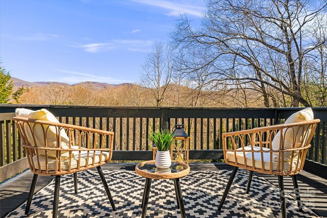 32 Whitaker View Rd, Fairview, NC 28730 - deck with a mountain view