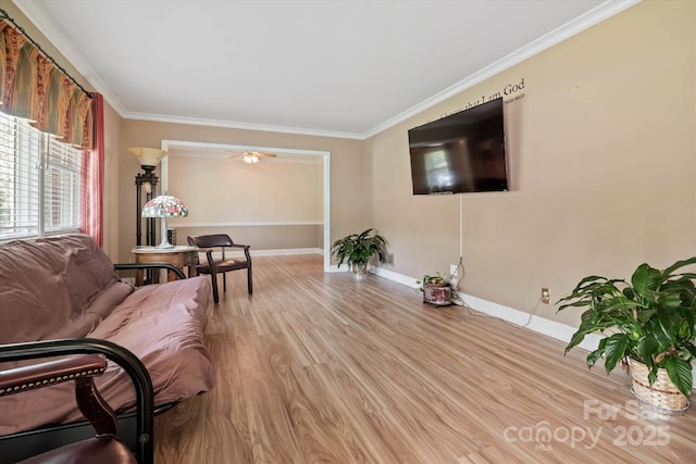 6003 Woodbridge Rd, Charlotte, NC 28227 - living room with wood finished floors and ornamental molding