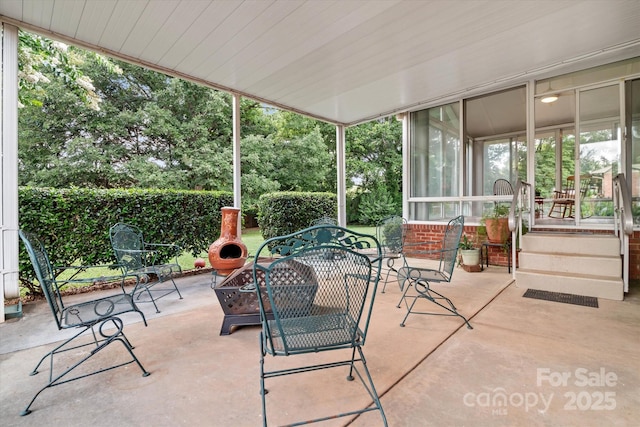 6003 Woodbridge Rd, Charlotte, NC 28227 - view of sunroom / solarium