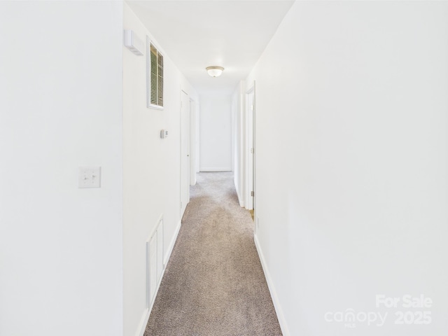 120 Hepler Rd, Taylorsville, NC 28681 - hallway featuring light colored carpet and baseboards