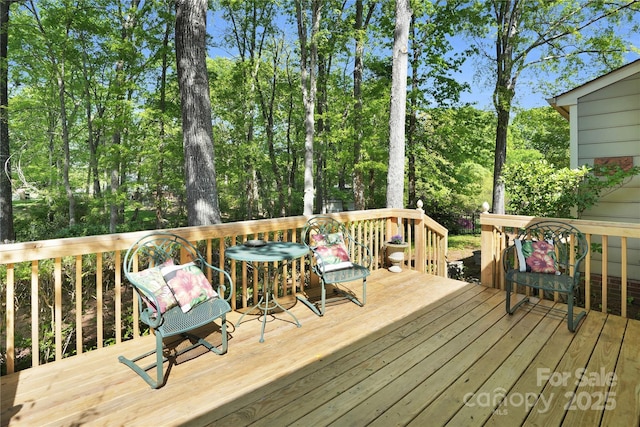 4738 Truscott Rd, Charlotte, NC 28226 - deck with view of scattered trees