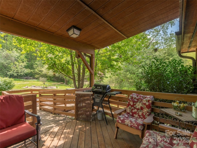 10 Gardening Frog Trl, Waynesville, NC 28785 - view of wooden terrace