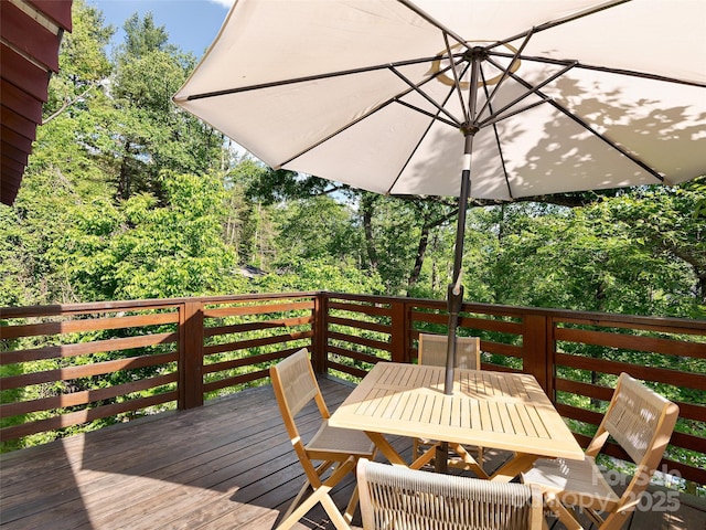 11 Kenilworth Rd, Asheville, NC 28803 - deck with outdoor dining area