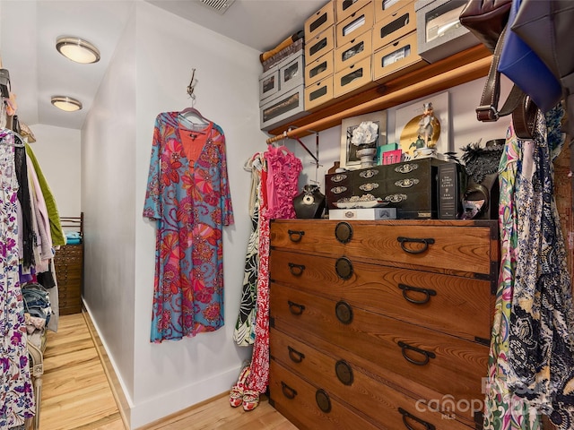 11 Kenilworth Rd, Asheville, NC 28803 - spacious closet with wood finished floors