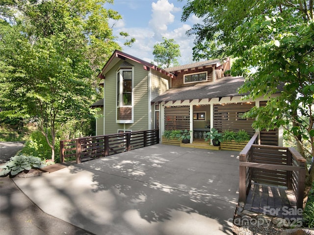 11 Kenilworth Rd, Asheville, NC 28803 - back of property with a porch and a shingled roof