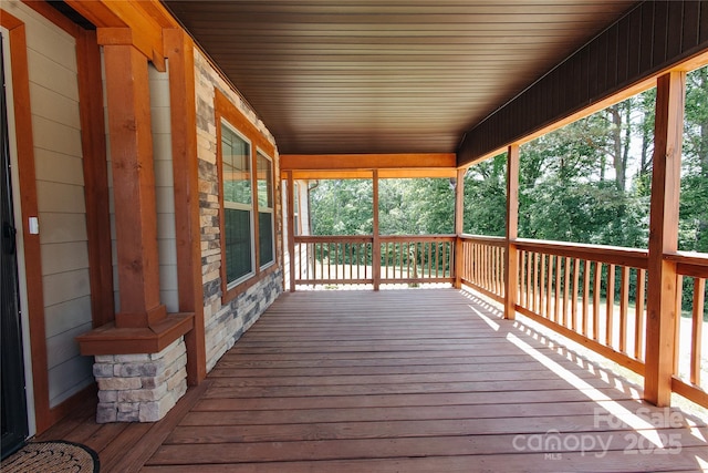 3499 Fairview Rd, Nebo, NC 28761 - view of wooden deck