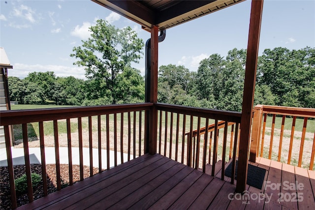 3499 Fairview Rd, Nebo, NC 28761 - wooden deck with a lawn
