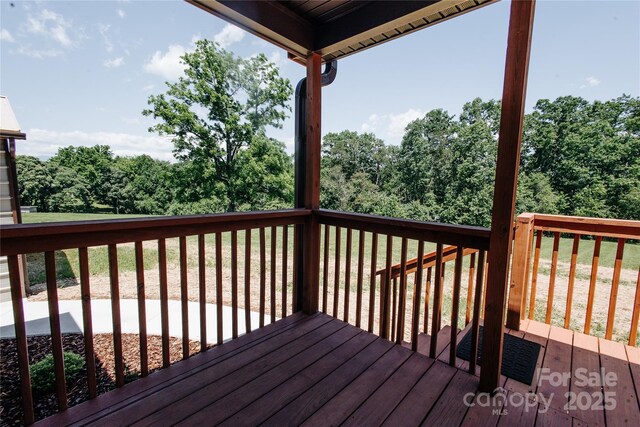 3499 Fairview Rd, Nebo, NC 28761 - deck with a yard