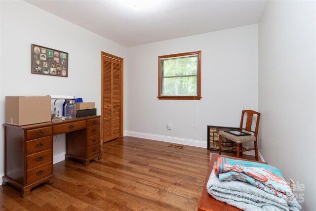 109 Wilkie Way, Fletcher, NC 28732 - office area with wood finished floors and baseboards