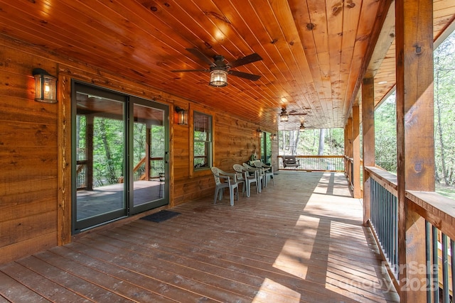 91 Riverview Dr, Robbinsville, NC 28771 - view of unfurnished sunroom