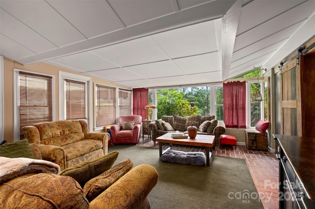 64 Persimmon Hill Dr Unit 4, Columbus, NC 28722 - sunroom / solarium with a barn door