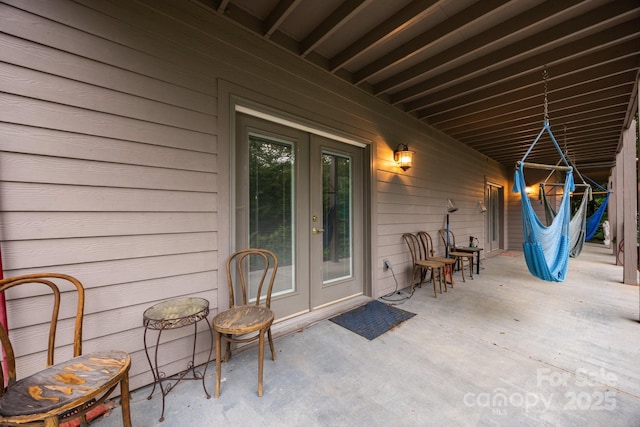 273 Bluebird Rd, Lake Lure, NC 28746 - view of patio featuring french doors