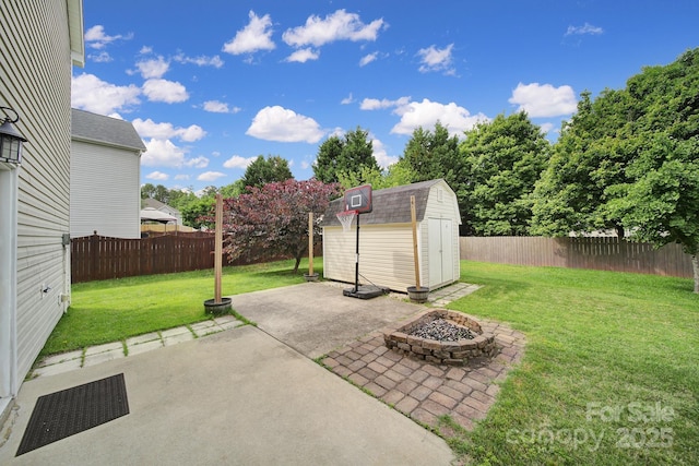 2117 Seabrook Ln, Fort Mill, SC 29715 - view of patio with a fire pit