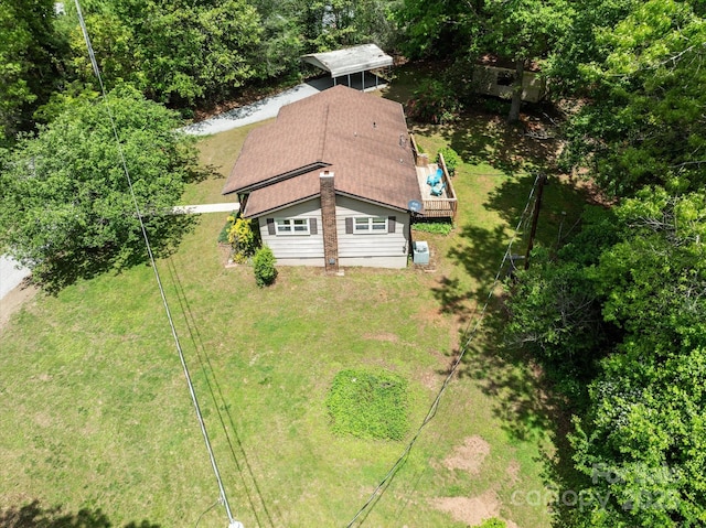 view from above of property