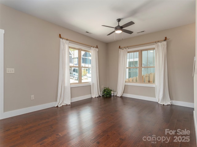 41 Wheeler Rd, Weaverville, NC 28787 - unfurnished room with ceiling fan, baseboards, and wood finished floors