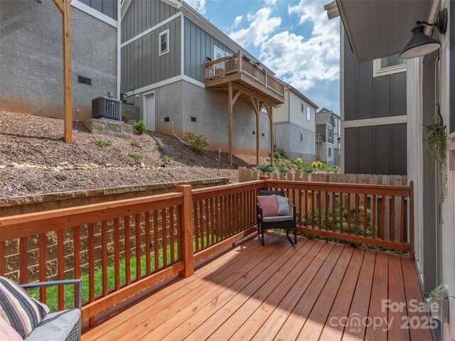 41 Wheeler Rd, Weaverville, NC 28787 - wooden deck featuring a residential view