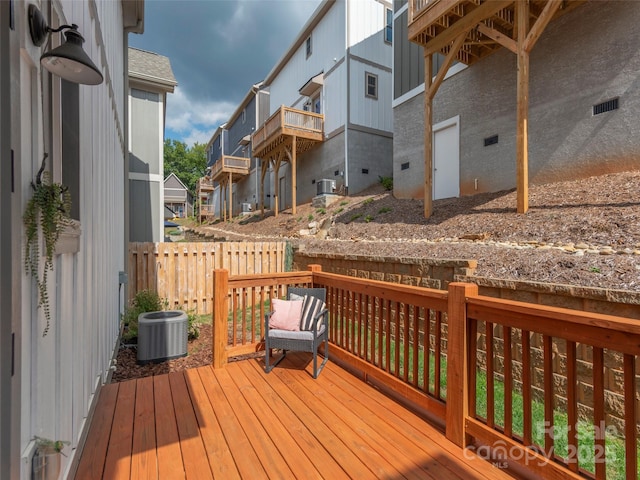 41 Wheeler Rd, Weaverville, NC 28787 - deck featuring a residential view and cooling unit