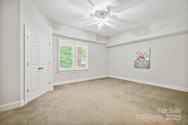 7812 Seton House Ln, Charlotte, NC 28277 - carpeted spare room featuring a ceiling fan and baseboards