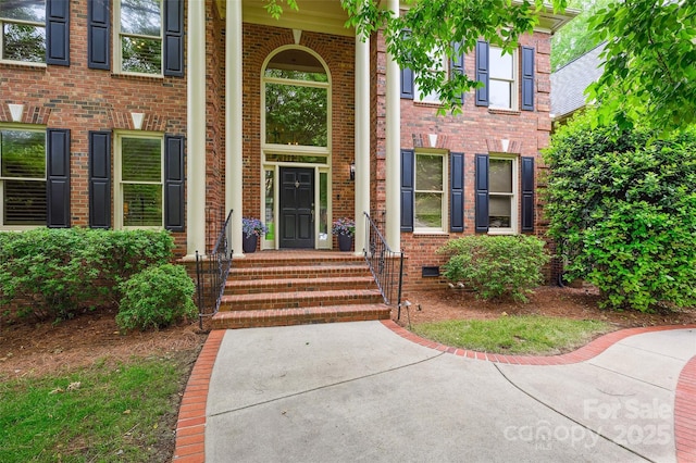 7812 Seton House Ln, Charlotte, NC 28277 - property entrance with brick siding