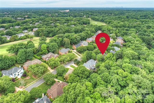 7812 Seton House Ln, Charlotte, NC 28277 - aerial view of residential area featuring a forest