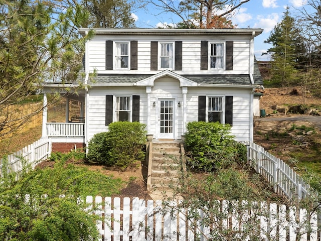 45 Woodvale Ave, Asheville, NC 28804 - view of front of house featuring fence and a shingled roof