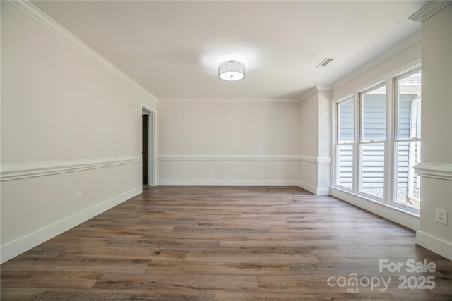 26056 Neptunes Lndg, Fort Mill, SC 29708 - empty room featuring wood finished floors, ornamental molding, and baseboards