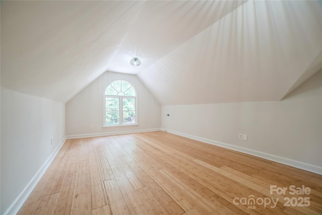 26056 Neptunes Lndg, Fort Mill, SC 29708 - additional living space featuring vaulted ceiling, light wood-style flooring, and baseboards