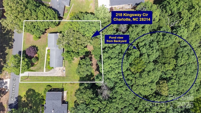 map / location with property parcel outlined