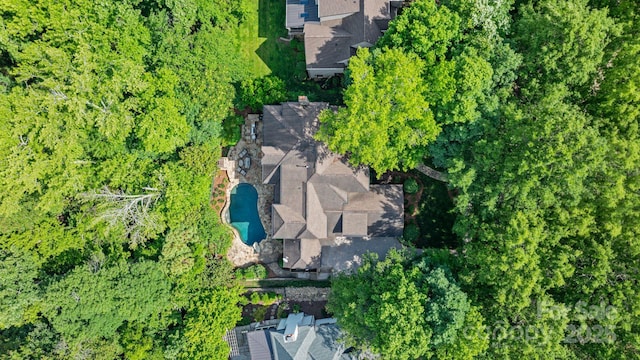8534 Highgrove St, Charlotte, NC 28277 - bird's eye view of a pool area