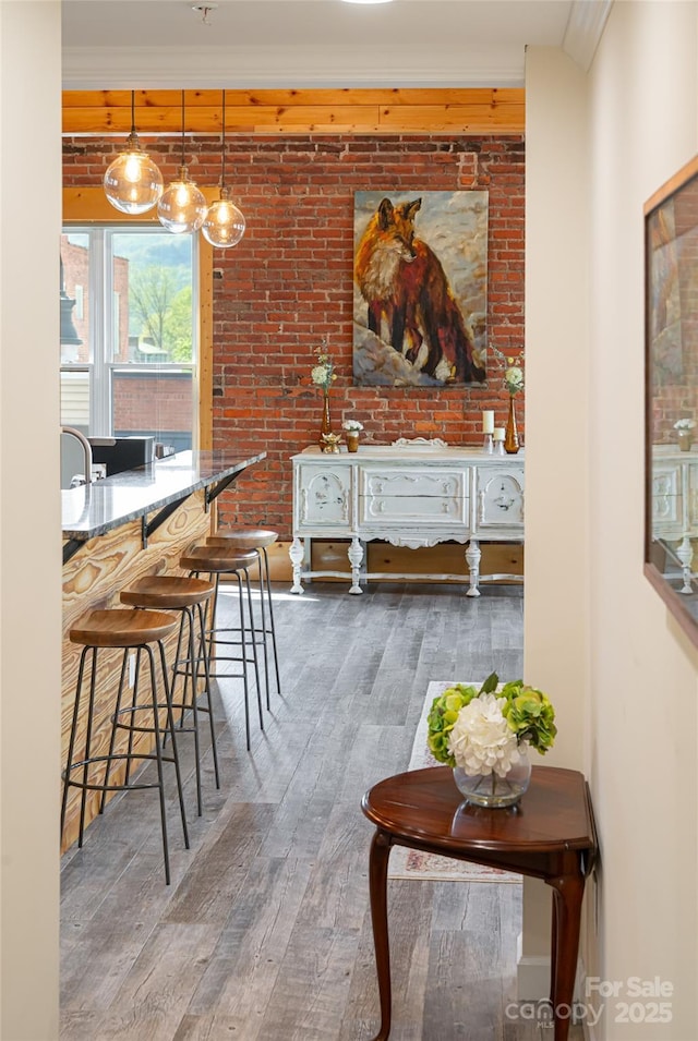 14 N Main St Unit 1 & 2, Waynesville, NC 28786 - dining area featuring hardwood / wood-style floors