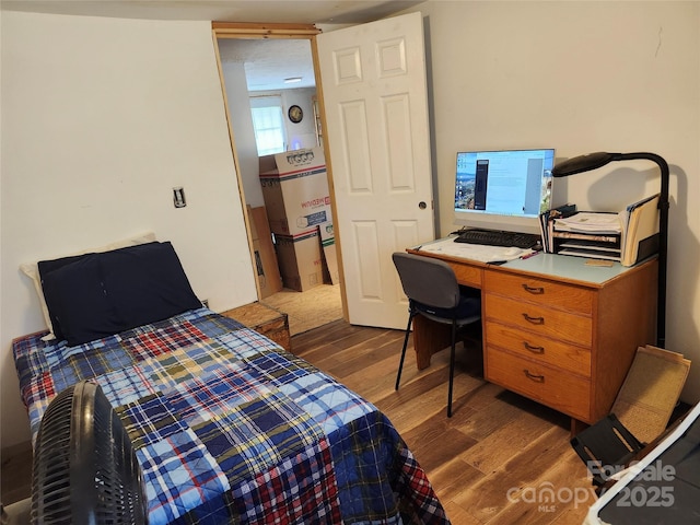 34 Edney Ln, Arden, NC 28704 - bedroom featuring dark wood-style floors and a desk