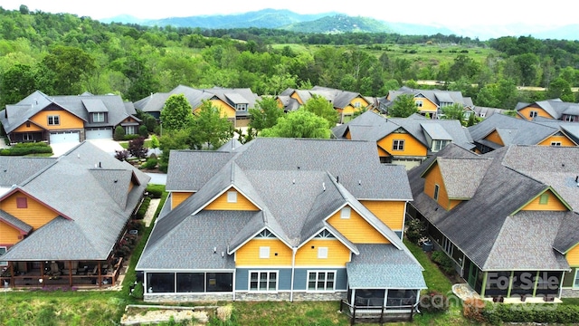 5 Holland Mountain Vw, Asheville, NC 28804 - aerial perspective of suburban area featuring a heavily wooded area
