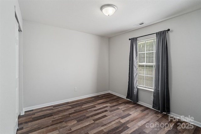 1961 Leesburg Dr, Clover, SC 29710 - spare room featuring dark wood finished floors and baseboards