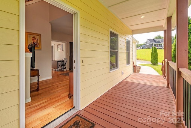 104 Bobby Ridge Dr, Leicester, NC 28748 - view of wooden porch