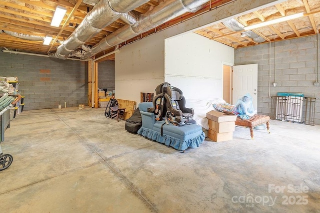 104 Bobby Ridge Dr, Leicester, NC 28748 - unfinished below grade area featuring concrete block wall