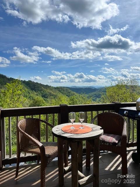 115 Breakaway Trl, Mars Hill, NC 28754 - balcony with a view of trees
