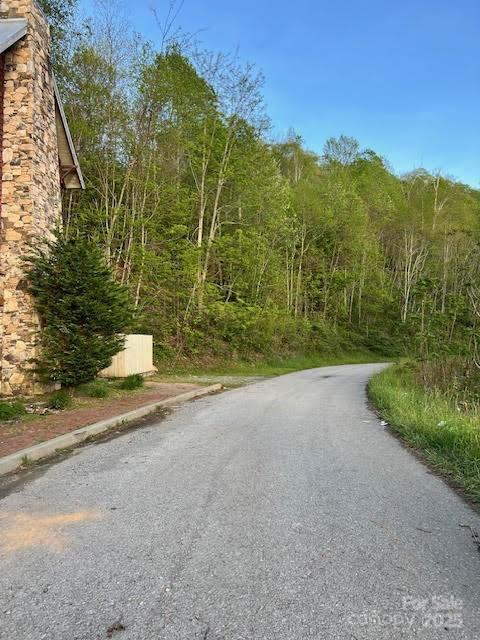 115 Breakaway Trl, Mars Hill, NC 28754 - view of asphalt street featuring a forest view