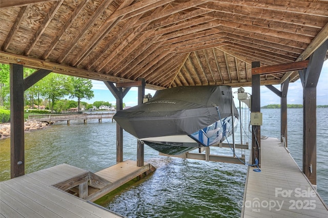 16909 Jetton Rd, Cornelius, NC 28031 - dock with boat lift and a water view