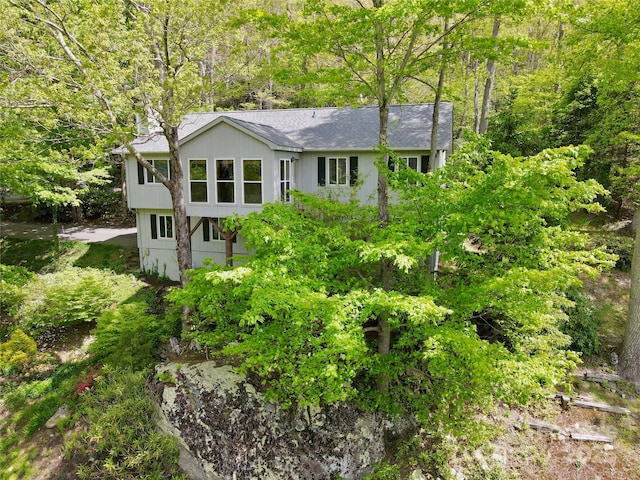 220 Woodwinds Ln, Seven Devils, NC 28604 - rear view of property featuring a shingled roof