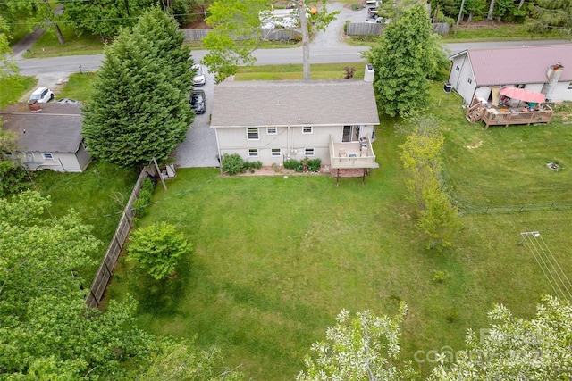 aerial view of property and surrounding area