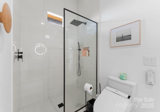 2913 Lake Ave, Charlotte, NC 28208 - bathroom featuring toilet and a stall shower