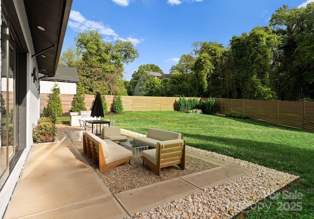 2913 Lake Ave, Charlotte, NC 28208 - view of patio / terrace featuring an outdoor living space